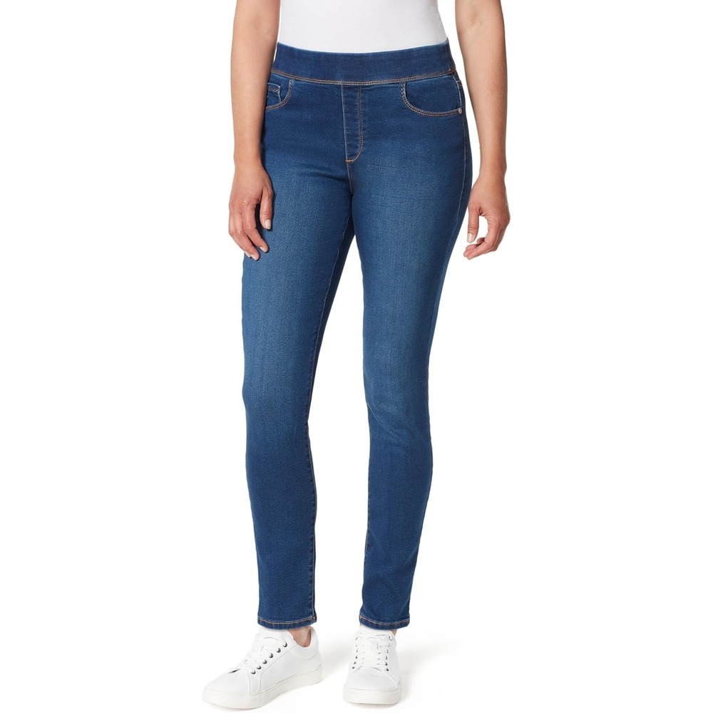 Gloria Vanderbilt All-Around Slimming Effect Skinny Jeans Dark Wash Blue Size 10